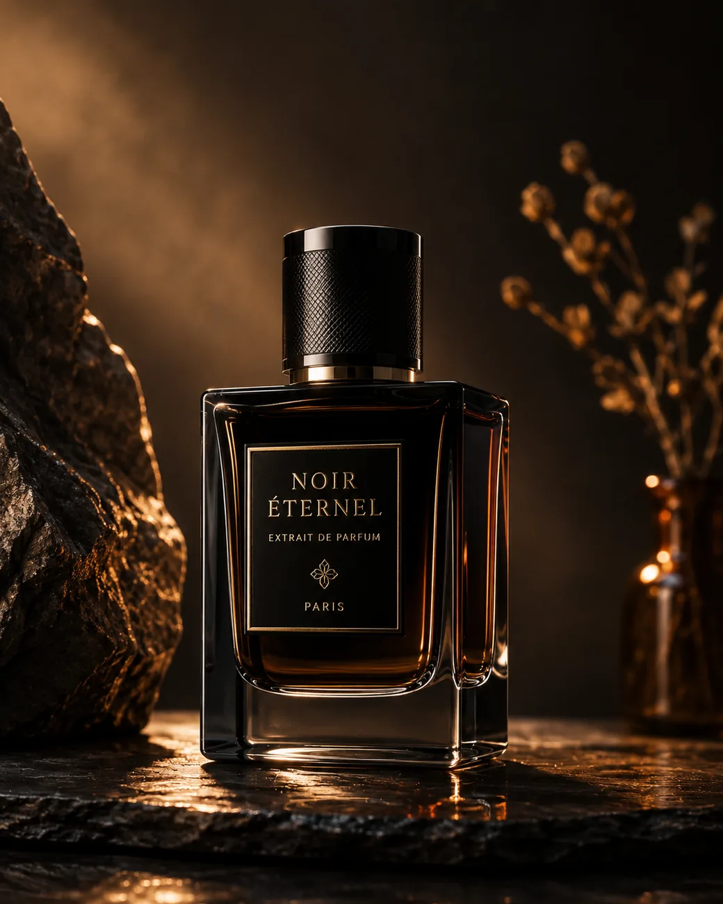 AI-generated perfumery product photography