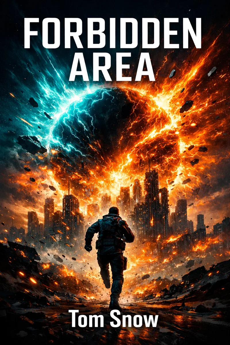Book cover design for Forbidden Area