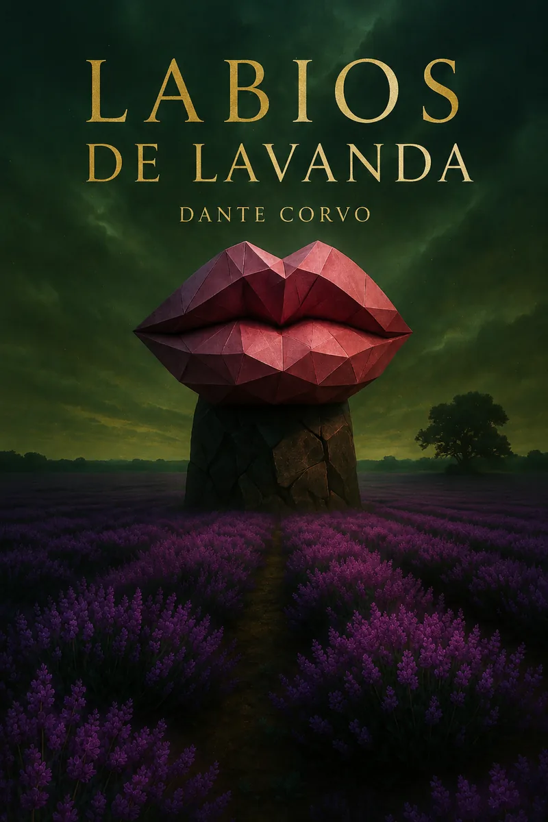 Book cover design for Labios de Lavanda