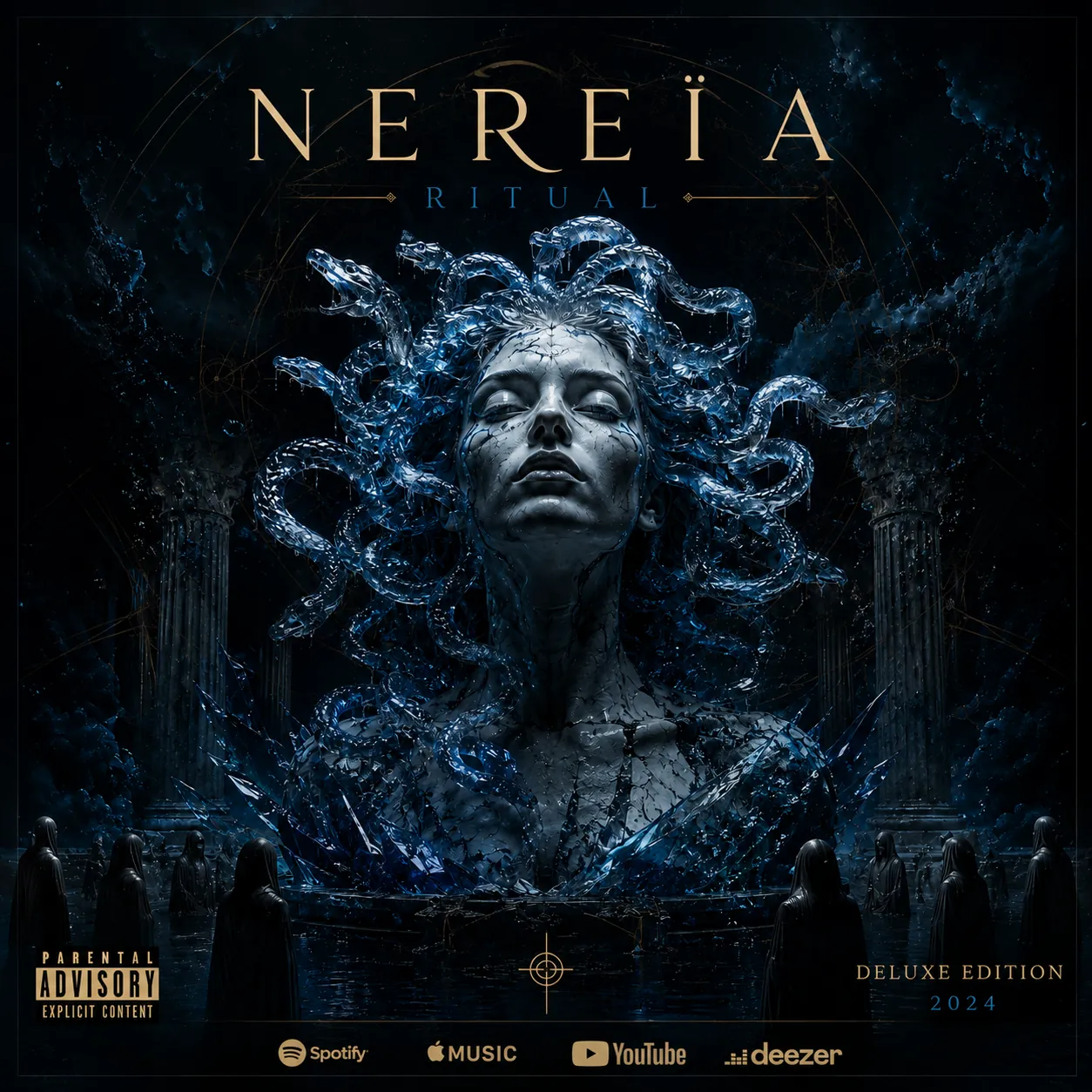 Music album cover NEREÏA Ritual, deluxe edition, art direction