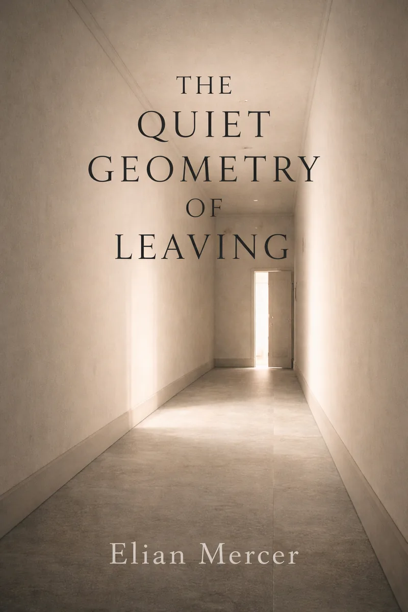 Book cover design for The Quiet Geometry of Leaving