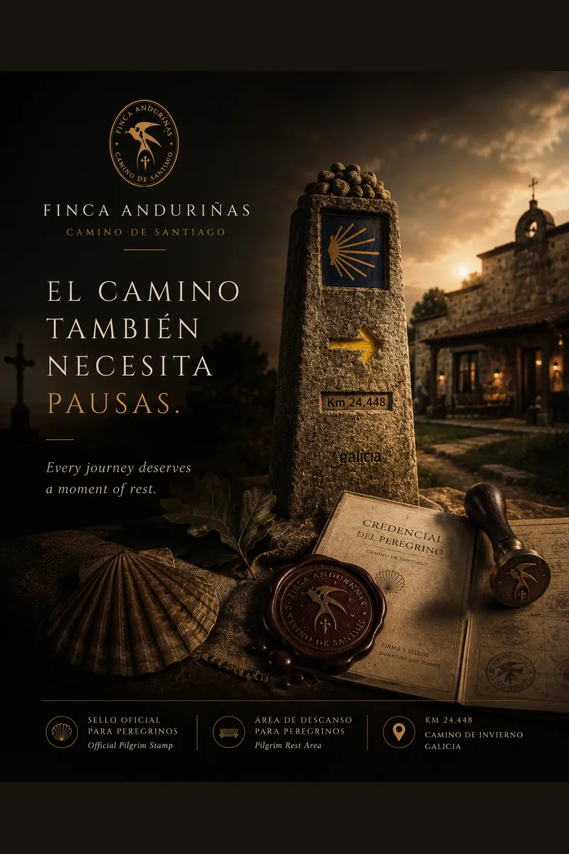 Instagram content, the Camino also needs pauses, Finca Andurinas